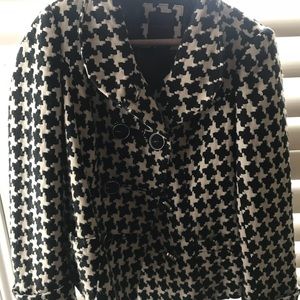 Houndstooth peacoat